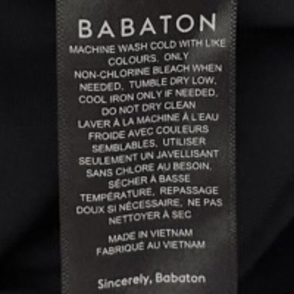 Babaton Aritzia Small Black Contour Crewneck Short Sleeve Crop Top - Picture 5 of 6